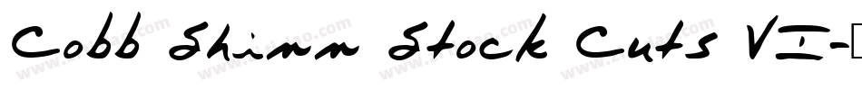 Cobb Shinn Stock Cuts VI字体转换